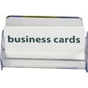 Oic Business Card Holder, 3-7/8"x1-7/8"x2-3/8", Clear OIC97832